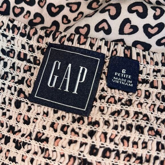 GAP Fit & Flare Dress Hearts Smocked Cottage Lined - Picture 8 of 15